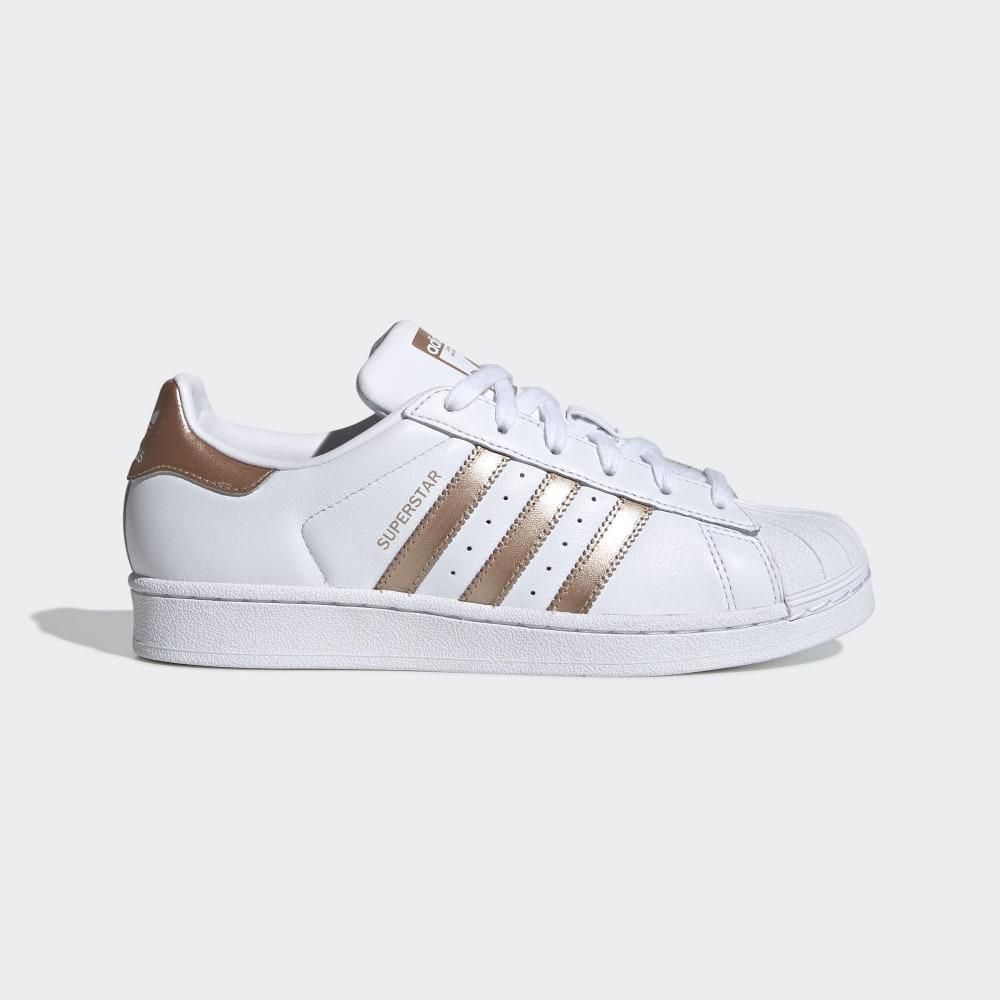 Originals Adidas Superstar Dama Romania - Albi/Cupru/Negrii EE7399